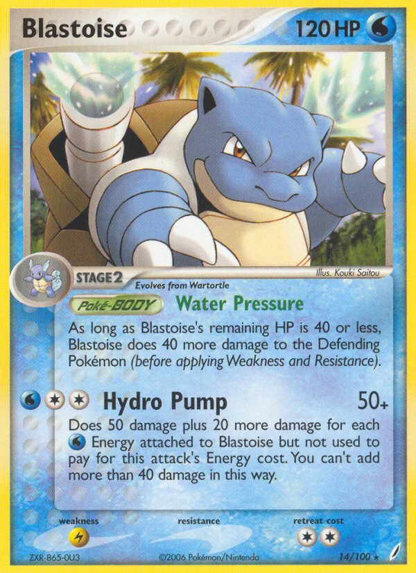 Blastoise (14/100) [EX: Crystal Guardians] - Dark Crystal Cards