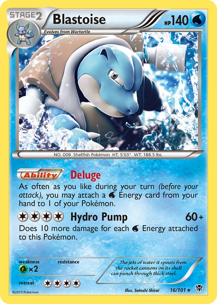 Blastoise (16/101) [Black & White: Plasma Blast] - Dark Crystal Cards