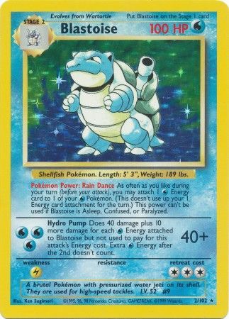 Blastoise (2/102) [Base Set Unlimited] - Dark Crystal Cards