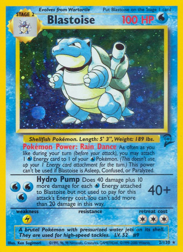 Blastoise (2/130) [Base Set 2] - Dark Crystal Cards