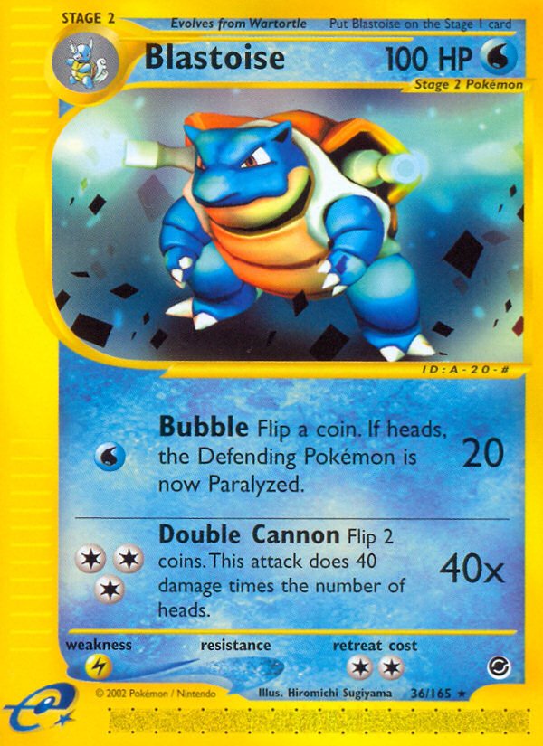 Blastoise (36/165) [Expedition: Base Set] - Dark Crystal Cards