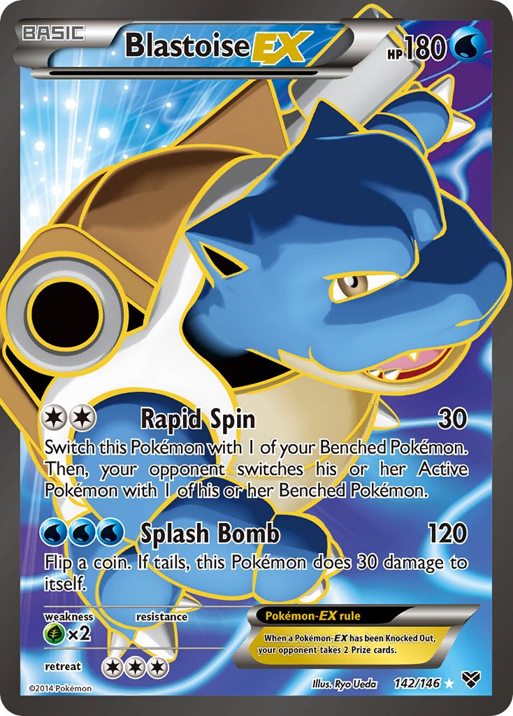 Blastoise EX (142/146) [XY: Base Set] - Dark Crystal Cards