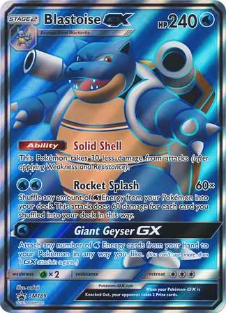 Blastoise GX (SM189) (Jumbo Card) [Sun & Moon: Black Star Promos] - Dark Crystal Cards