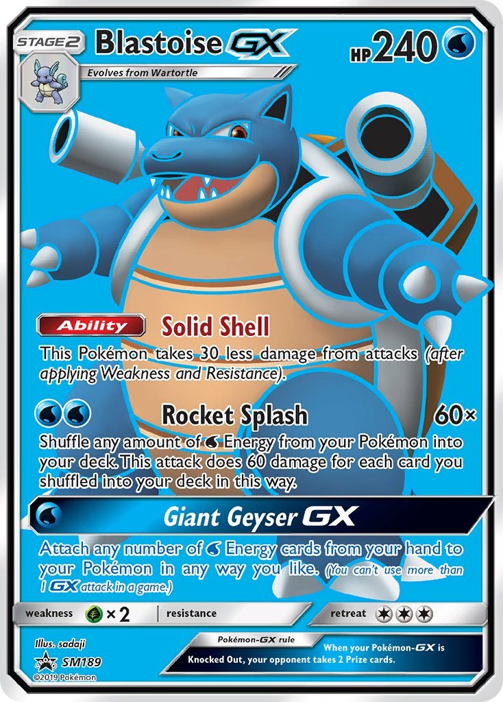 Blastoise GX (SM189) [Sun & Moon: Black Star Promos] - Dark Crystal Cards