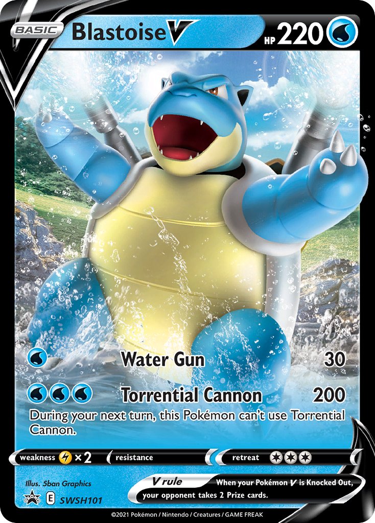 Blastoise V (SWSH101) [Sword & Shield: Black Star Promos] - Dark Crystal Cards