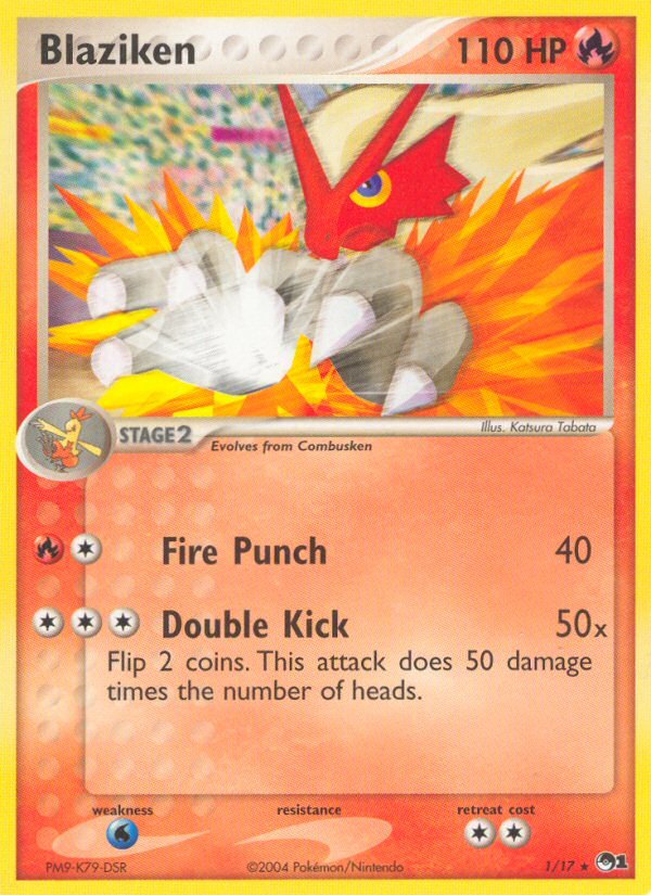 Blaziken (1/17) [POP Series 1] - Dark Crystal Cards