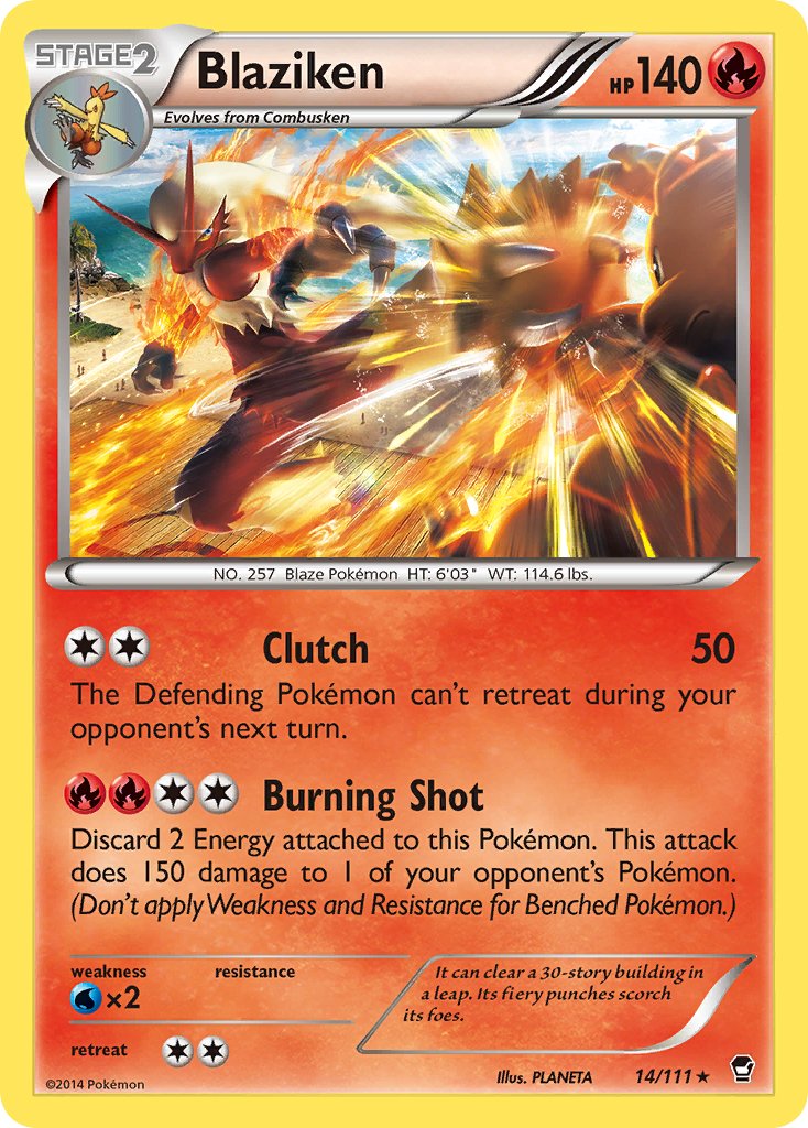 Blaziken (14/111) [XY: Furious Fists] - Dark Crystal Cards