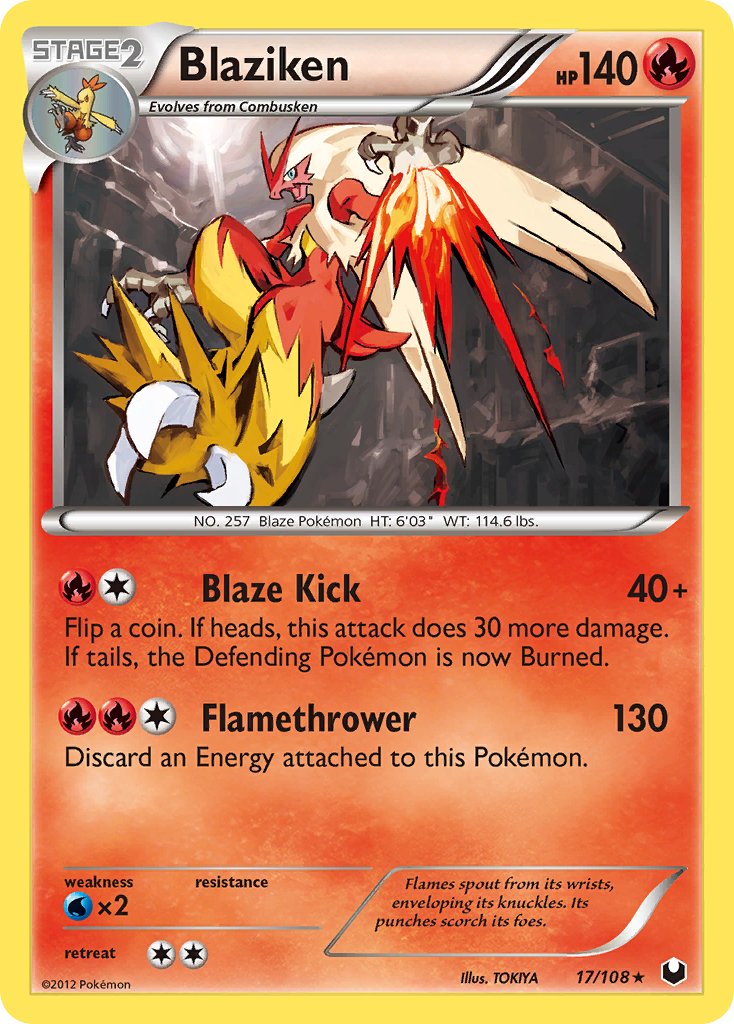 Blaziken (17/108) [Black & White: Dark Explorers] - Dark Crystal Cards