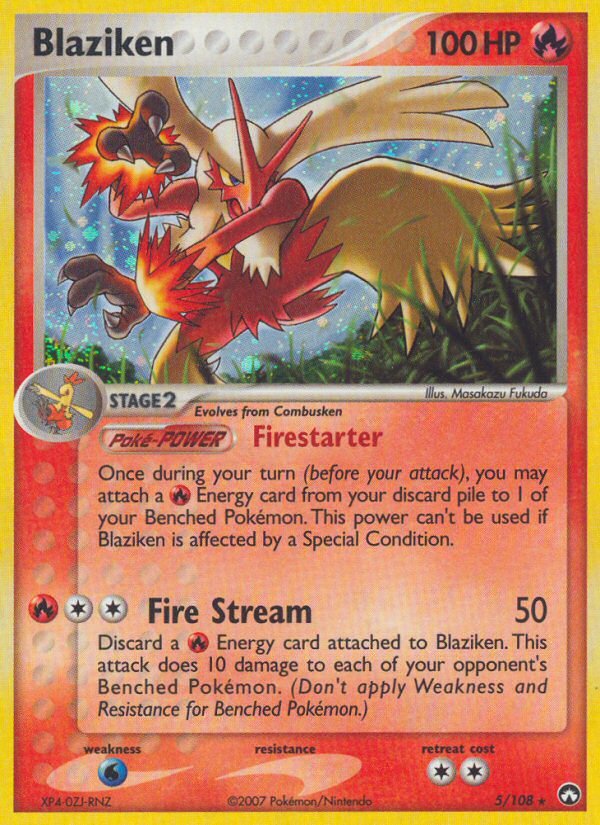 Blaziken (5/108) [EX: Power Keepers] - Dark Crystal Cards