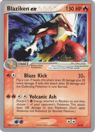 Blaziken ex (89/95) (Blaziken Tech - Chris Fulop) [World Championships 2004] - Dark Crystal Cards