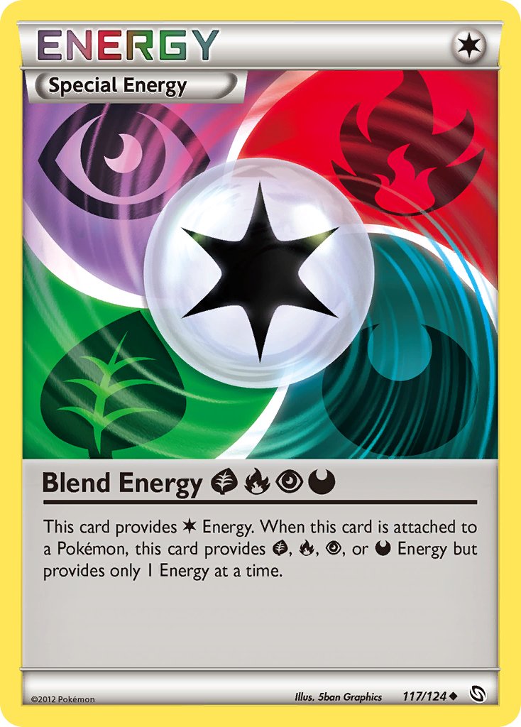 Blend Energy GrassFirePsychicDarkness (117/124) [Black & White: Dragons Exalted] - Dark Crystal Cards