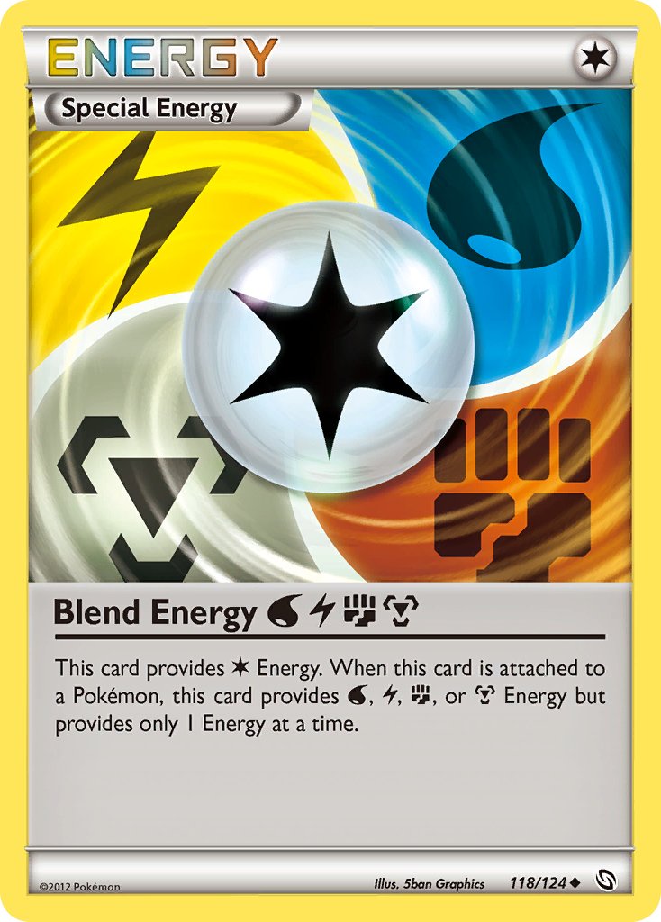 Blend Energy WaterLightningFightingMetal (118/124) [Black & White: Dragons Exalted] - Dark Crystal Cards