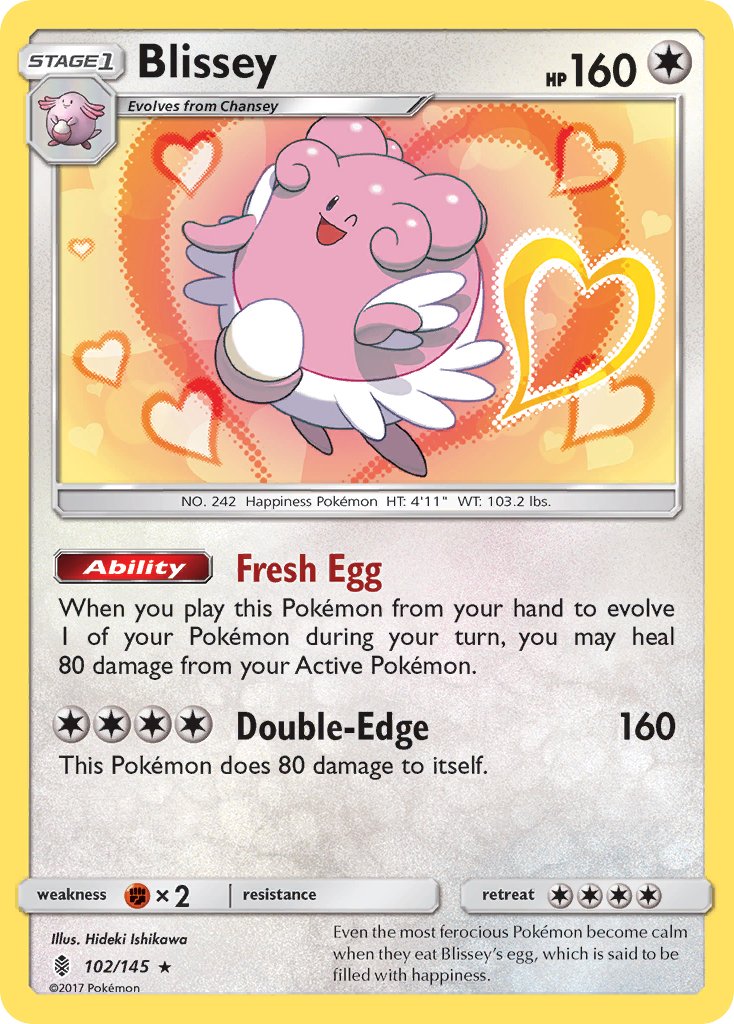 Blissey (102/145) [Sun & Moon: Guardians Rising] - Dark Crystal Cards