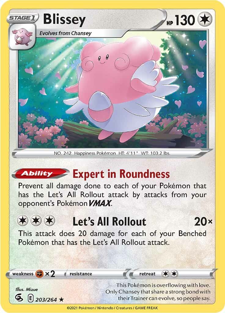 Blissey (203/264) [Sword & Shield: Fusion Strike] - Dark Crystal Cards