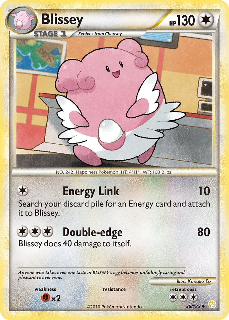 Blissey (36/123) [HeartGold & SoulSilver: Base Set] - Dark Crystal Cards