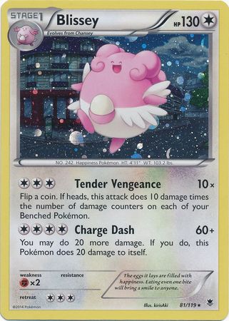 Blissey (81/119) (Cosmos Holo) [XY: Phantom Forces] - Dark Crystal Cards