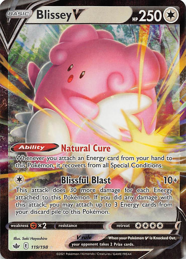 Blissey V (119/198) [Sword & Shield: Chilling Reign] - Dark Crystal Cards