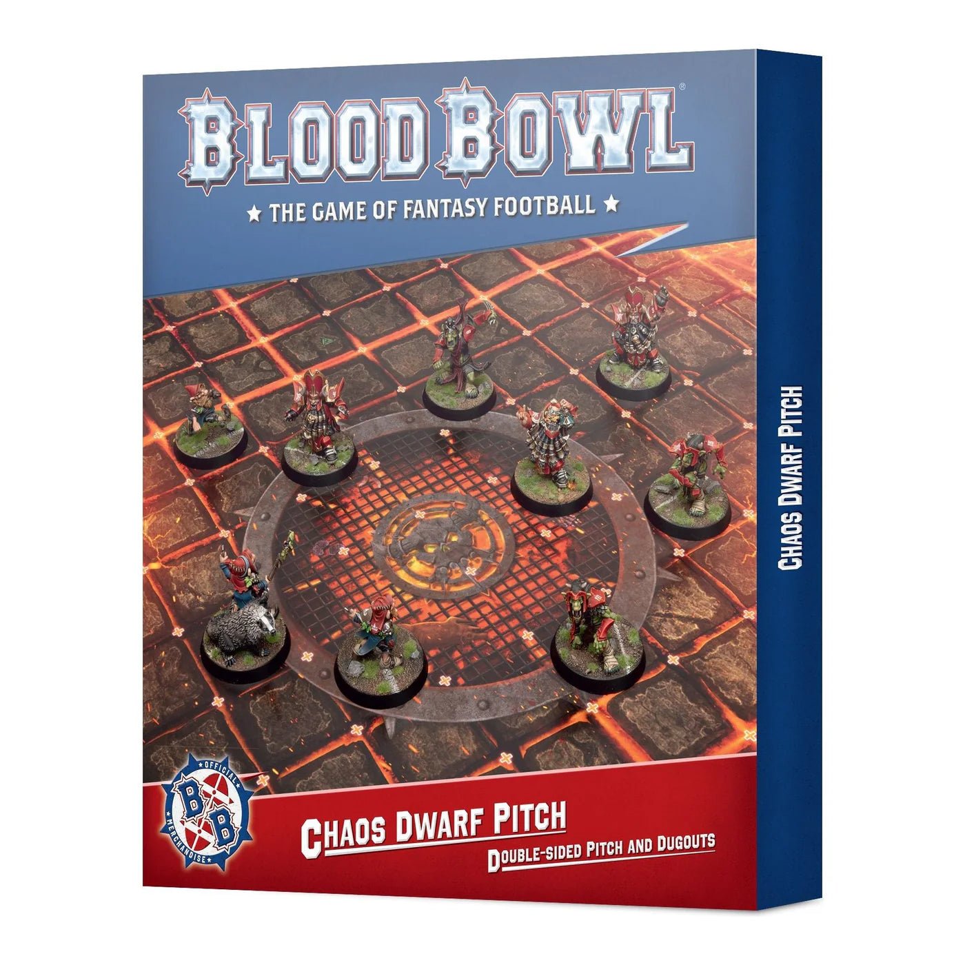 Blood Bowl Chaos Dwarf Team Pitch And Dugouts - Dark Crystal Cards