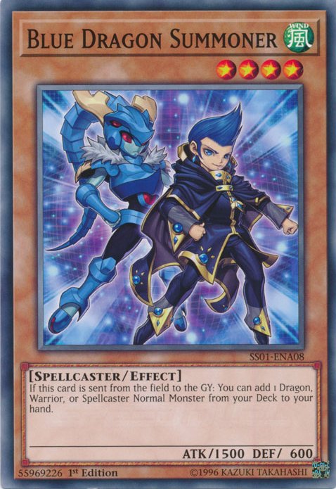 Blue Dragon Summoner [SS01 - ENA08] Common - Dark Crystal Cards