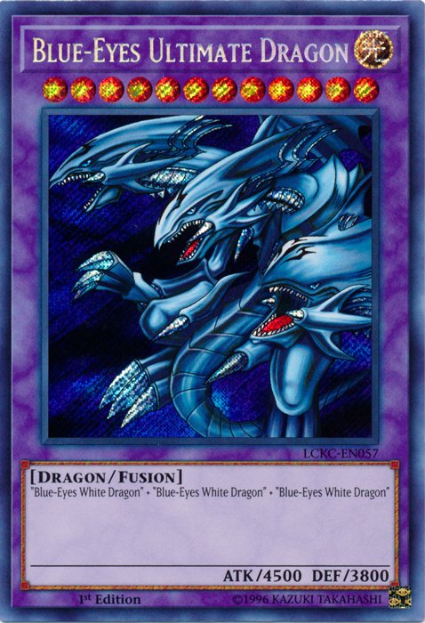 Blue - Eyes Ultimate Dragon [LCKC - EN057] Secret Rare - Dark Crystal Cards