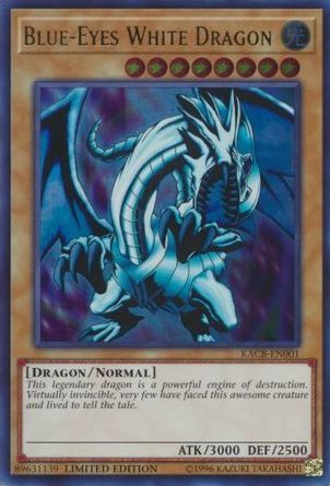 Blue - Eyes White Dragon (Oversized) [KACB - EN001] Promo - Dark Crystal Cards