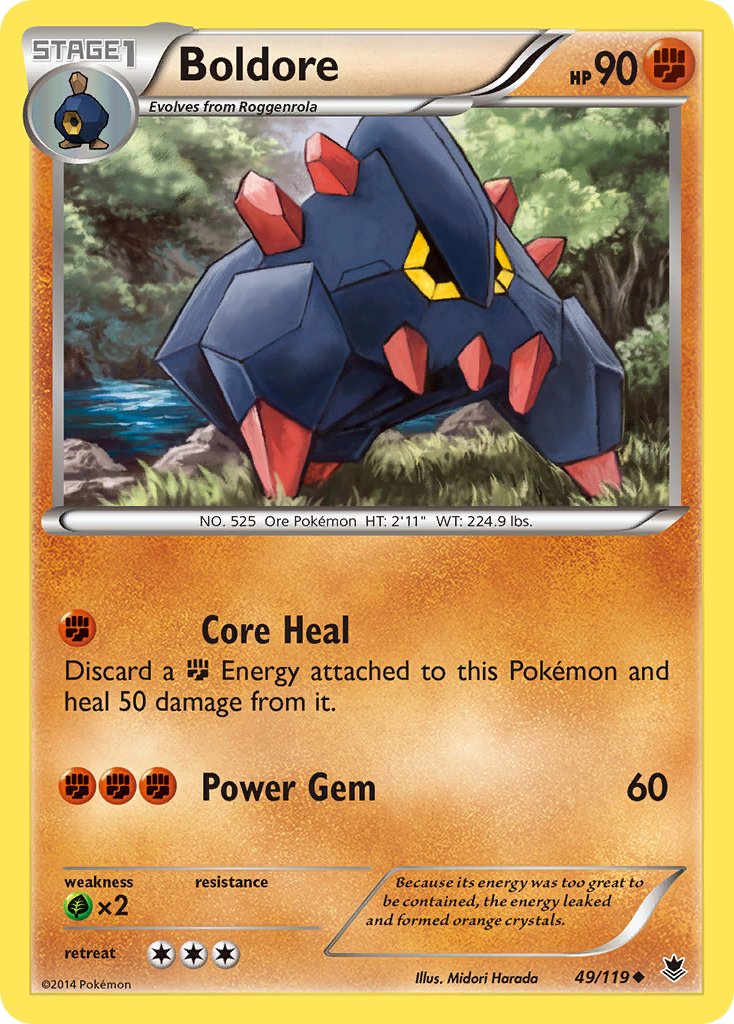 Boldore (49/119) [XY: Phantom Forces] - Dark Crystal Cards