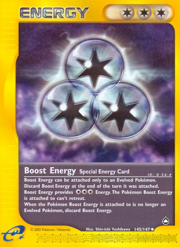 Boost Energy (145/147) [Aquapolis] - Dark Crystal Cards