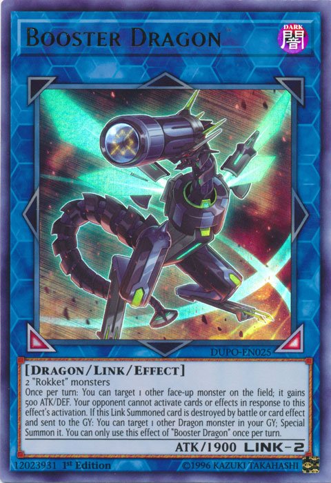 Booster Dragon [DUPO - EN025] Ultra Rare - Dark Crystal Cards