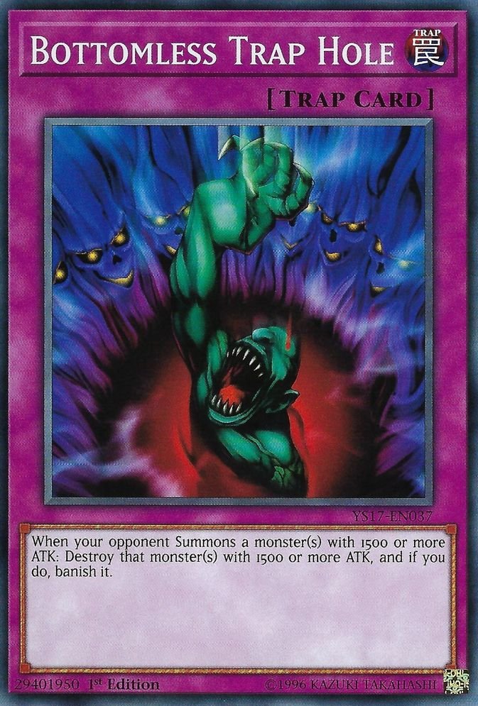 Bottomless Trap Hole [YS17 - EN037] Common - Dark Crystal Cards
