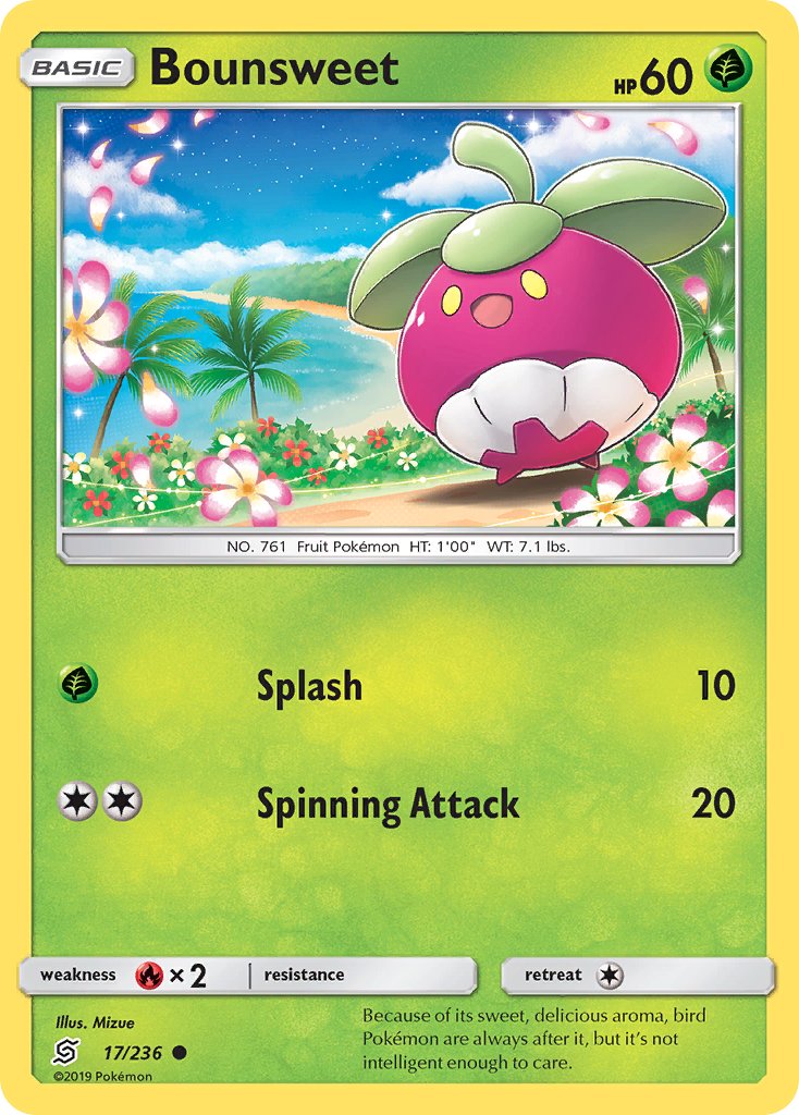 Bounsweet (17/236) [Sun & Moon: Unified Minds] - Dark Crystal Cards