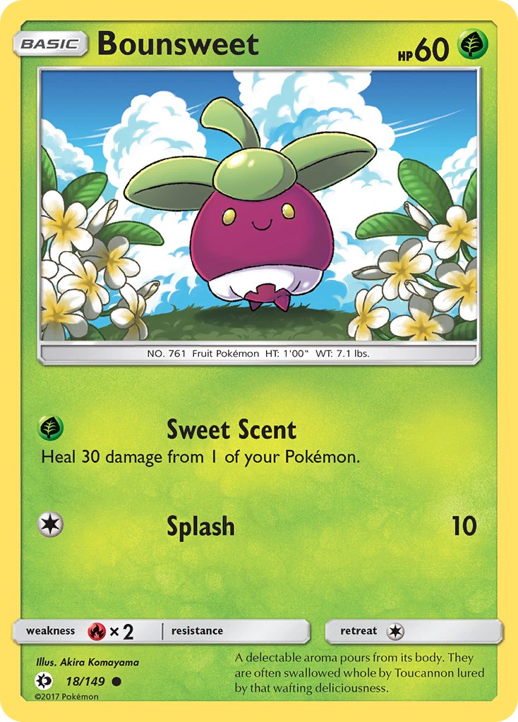 Bounsweet (18/149) [Sun & Moon: Base Set] - Dark Crystal Cards