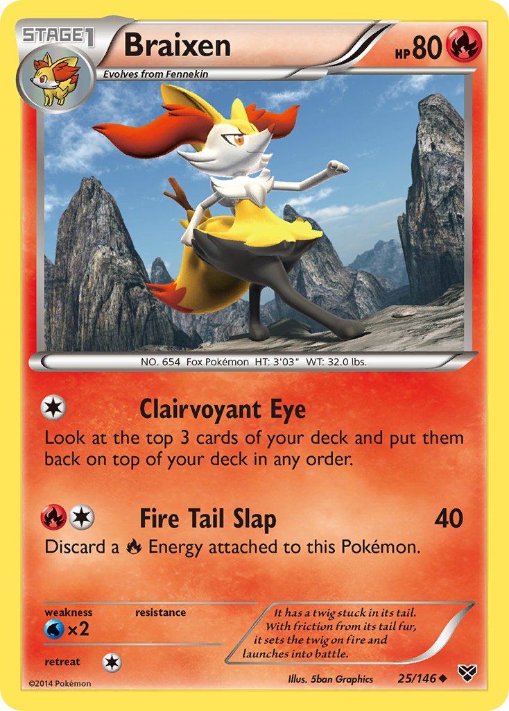 Braixen (25/146) [XY: Base Set] - Dark Crystal Cards