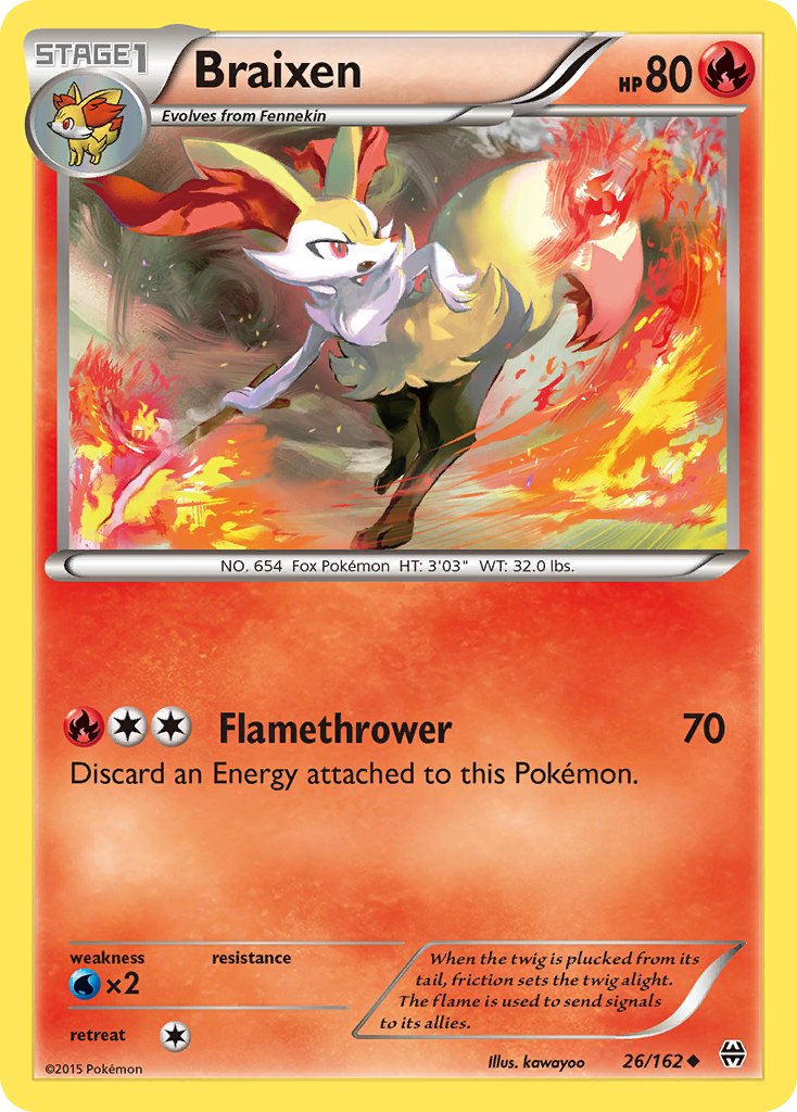 Braixen (26/162) [XY: BREAKthrough] - Dark Crystal Cards