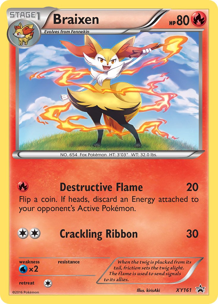 Braixen (XY161) [XY: Black Star Promos] - Dark Crystal Cards