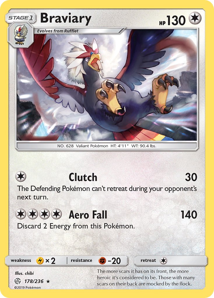 Braviary (178/236) [Sun & Moon: Cosmic Eclipse] - Dark Crystal Cards