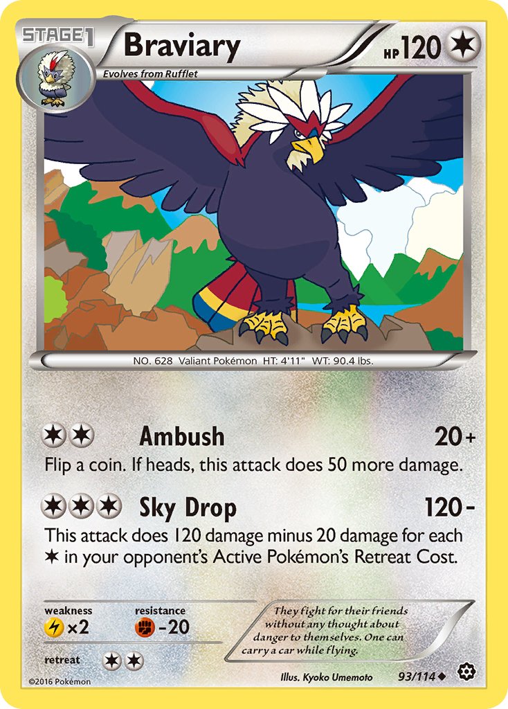 Braviary (93/114) [XY: Steam Siege] - Dark Crystal Cards