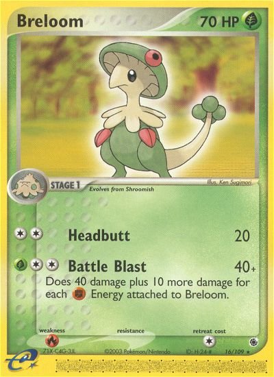 Breloom (16/109) [EX: Ruby & Sapphire] - Dark Crystal Cards