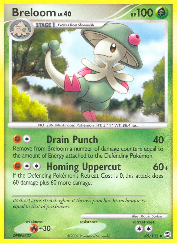 Breloom (45/132) [Diamond & Pearl: Secret Wonders] - Dark Crystal Cards