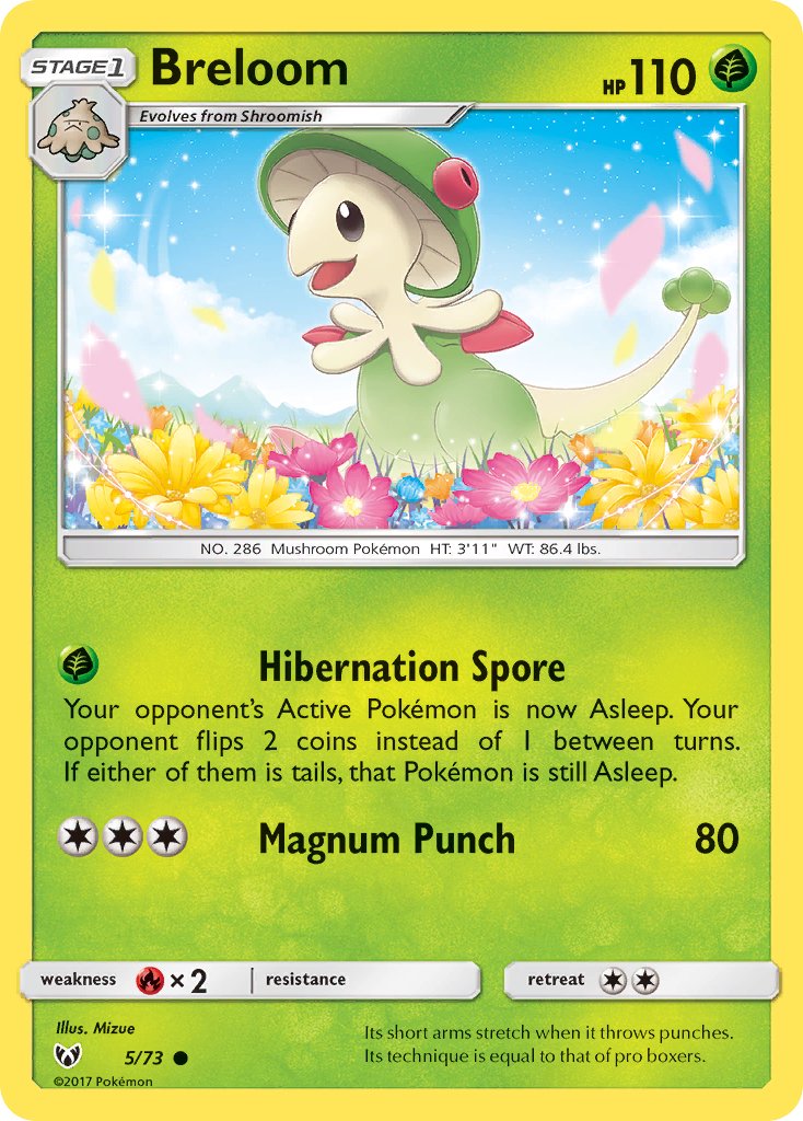 Breloom (5/73) [Sun & Moon: Shining Legends] - Dark Crystal Cards