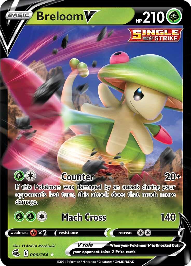 Breloom V (006/264) [Sword & Shield: Fusion Strike] - Dark Crystal Cards