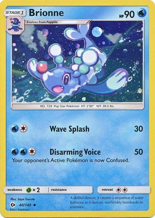 Brionne (40/149) (Cosmos Holo) [Sun & Moon: Base Set] - Dark Crystal Cards