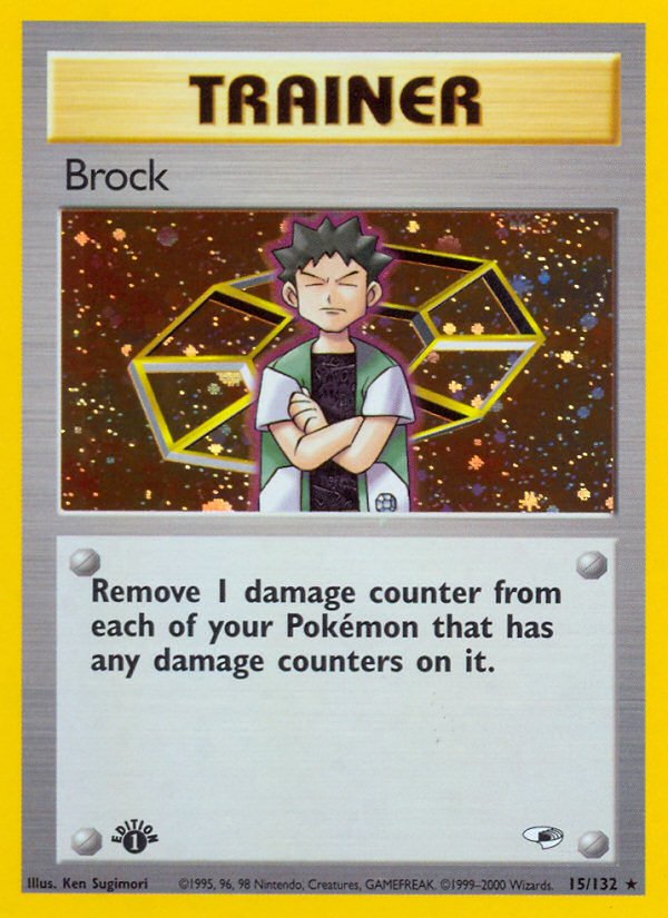 Brock (15/132) [Gym Heroes 1st Edition] - Dark Crystal Cards