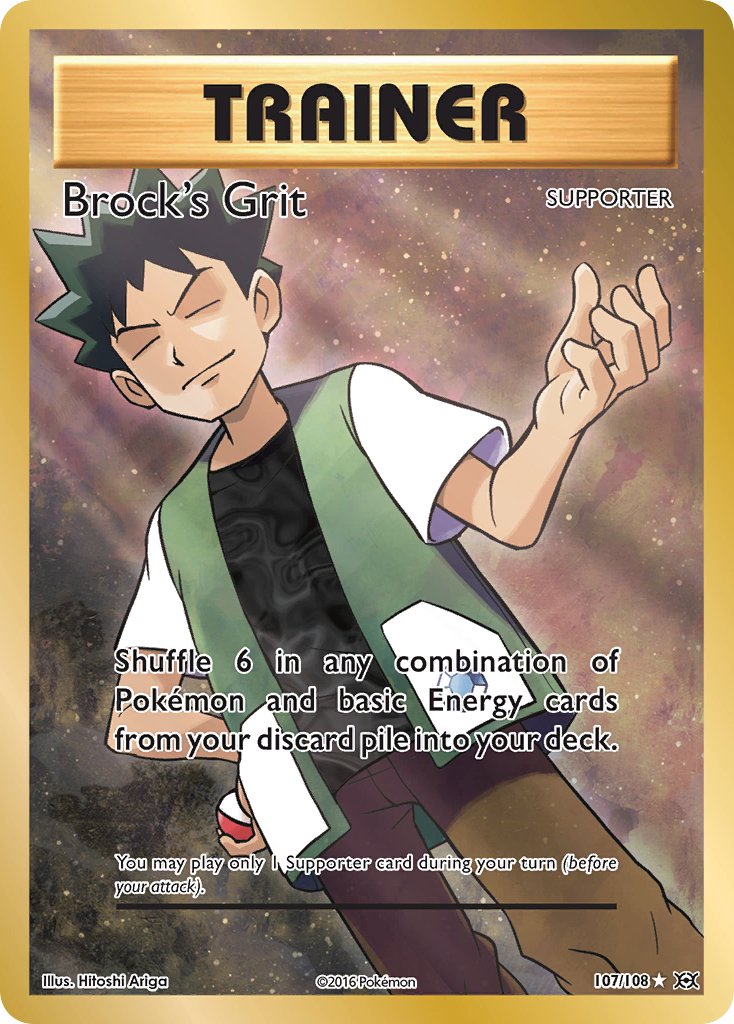 Brock's Grit (107/108) [XY: Evolutions] - Dark Crystal Cards