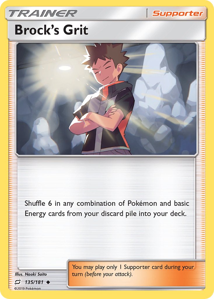 Brock's Grit (135/181) [Sun & Moon: Team Up] - Dark Crystal Cards