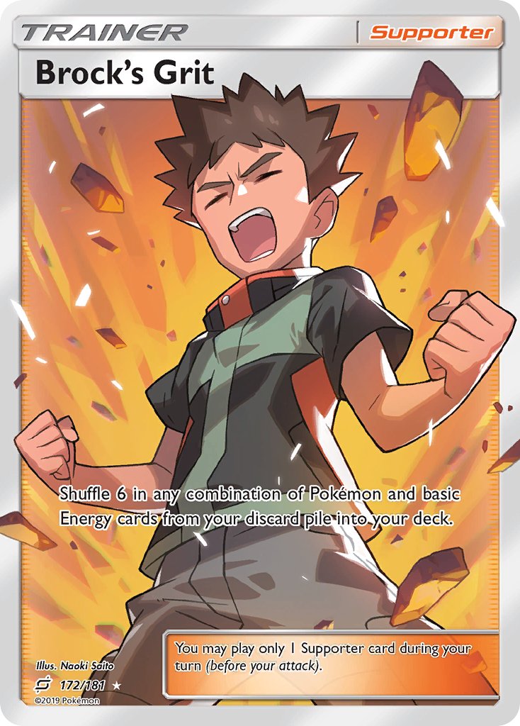 Brock's Grit (172/181) [Sun & Moon: Team Up] - Dark Crystal Cards