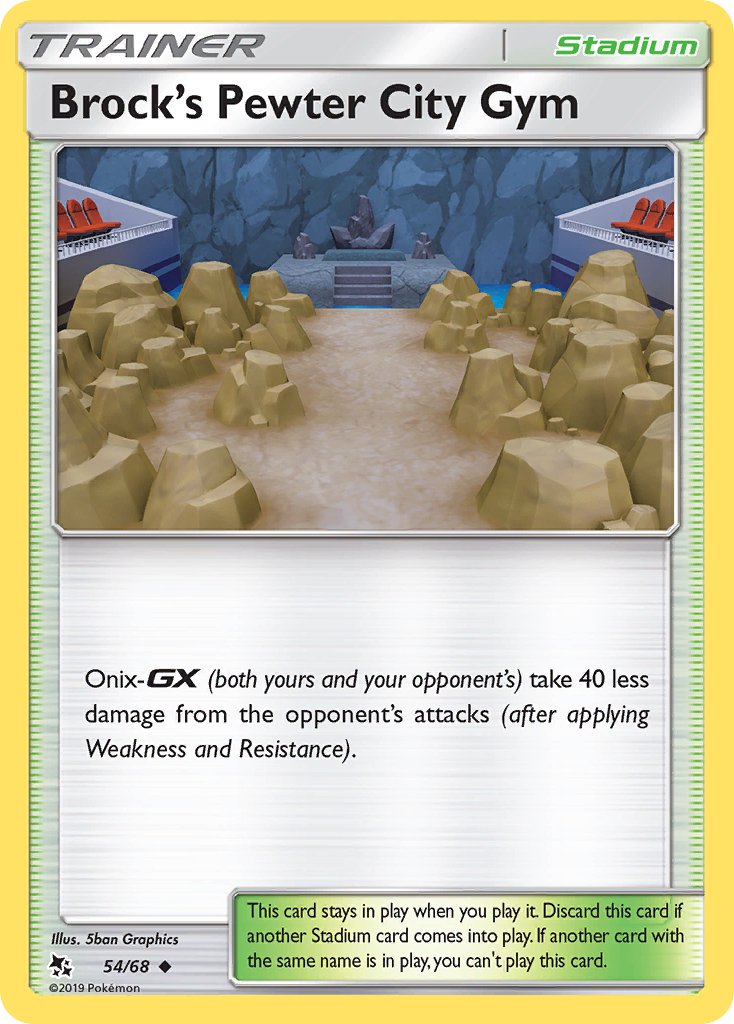 Brock's Pewter City Gym (54/68) [Sun & Moon: Hidden Fates] - Dark Crystal Cards