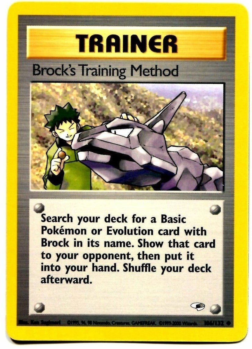 Brock's Training Method (106/132) [Gym Heroes Unlimited] - Dark Crystal Cards