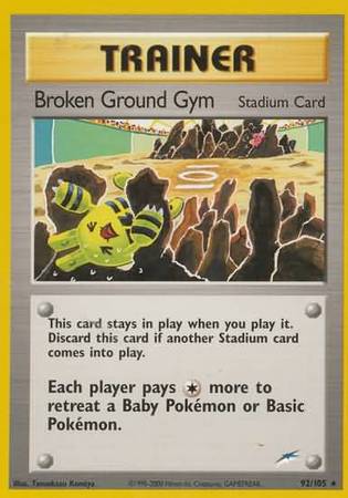 Broken Ground Gym (92/105) [Neo Destiny Unlimited] - Dark Crystal Cards