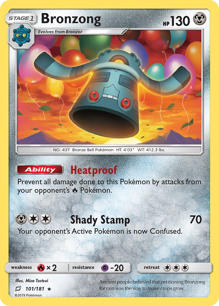 Bronzong (101/181) [Sun & Moon: Team Up] - Dark Crystal Cards