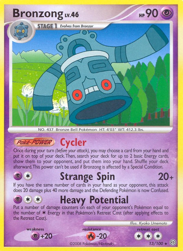 Bronzong (13/100) [Diamond & Pearl: Stormfront] - Dark Crystal Cards